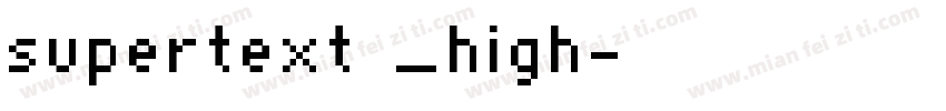 supertext _high字体转换